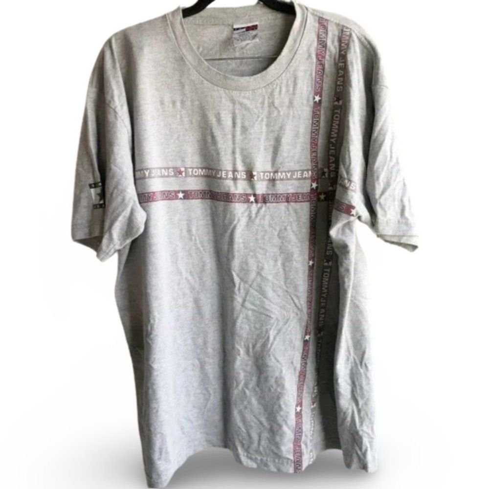 Tommy Hilfiger Grey Patterned Short Sleeve Shirt