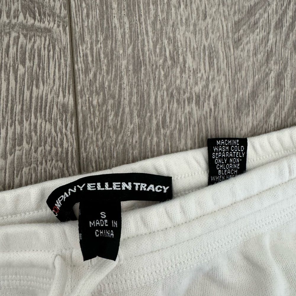 Ellen Tracy White Casual Jogger Sweat Pants