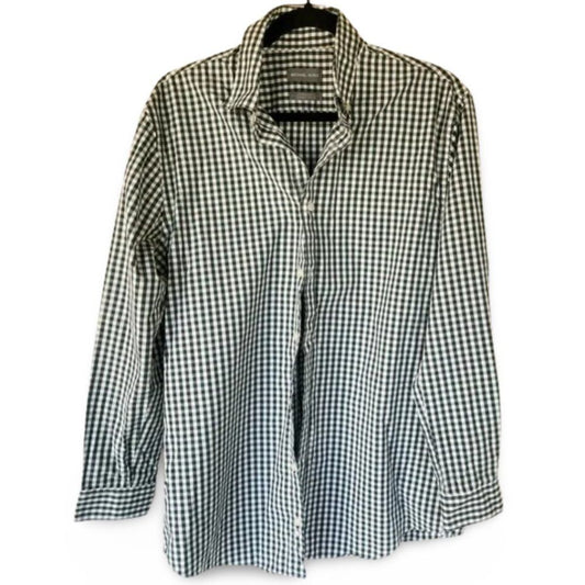 Micheal Kors Men's Plaid Button Down Casual Dress Shirt