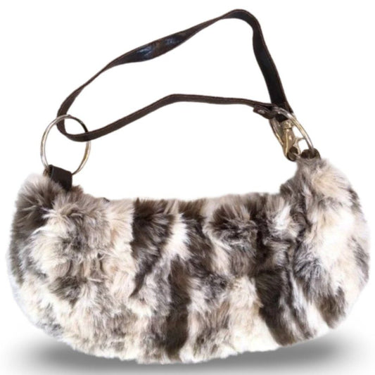 H&M Fluffy Zip Mini Hand Bag Purse