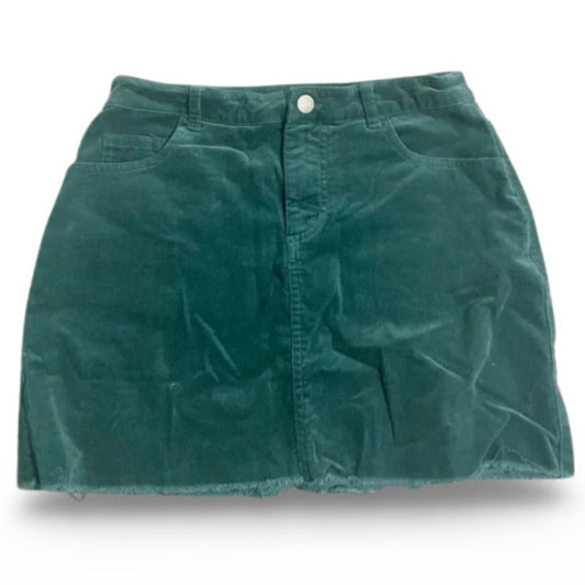 Forever 21 Green Mini Denim Skirt