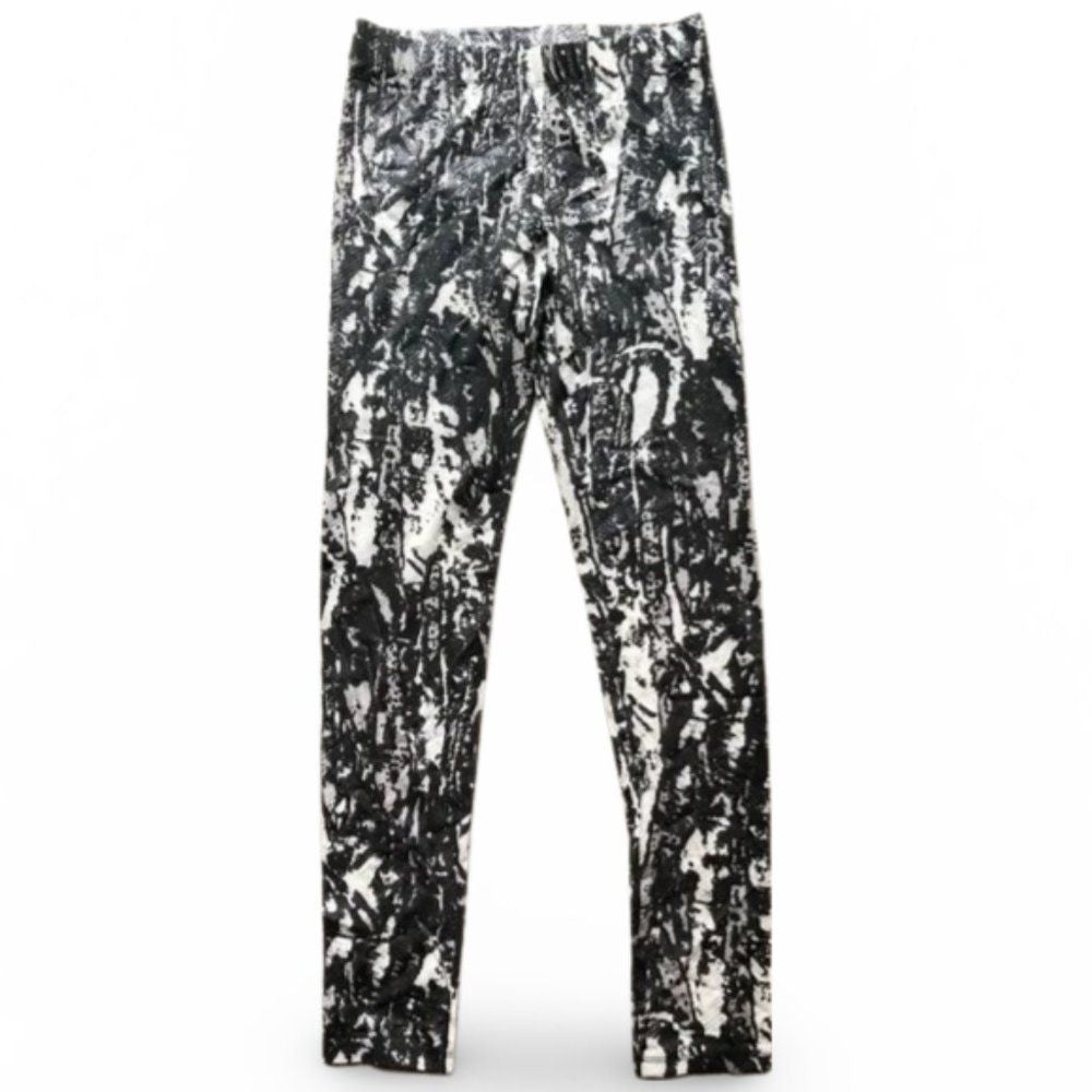 Macy’s Snake Print Black and White Leggings