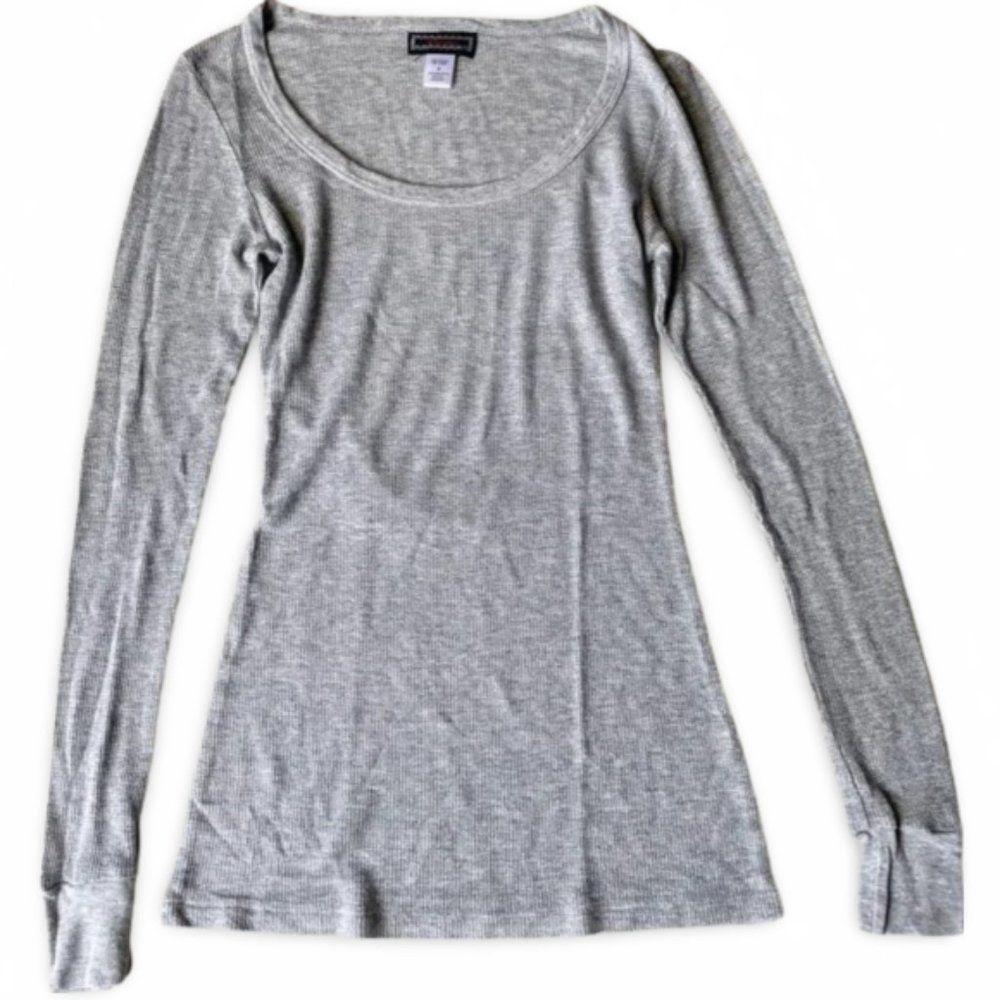 Licorice Long Sleeve Grey Basic Essential Shirt Top