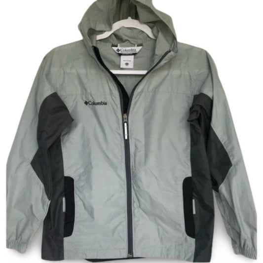 Columbia Grey Zip Up Winter Windbreaker Jacket