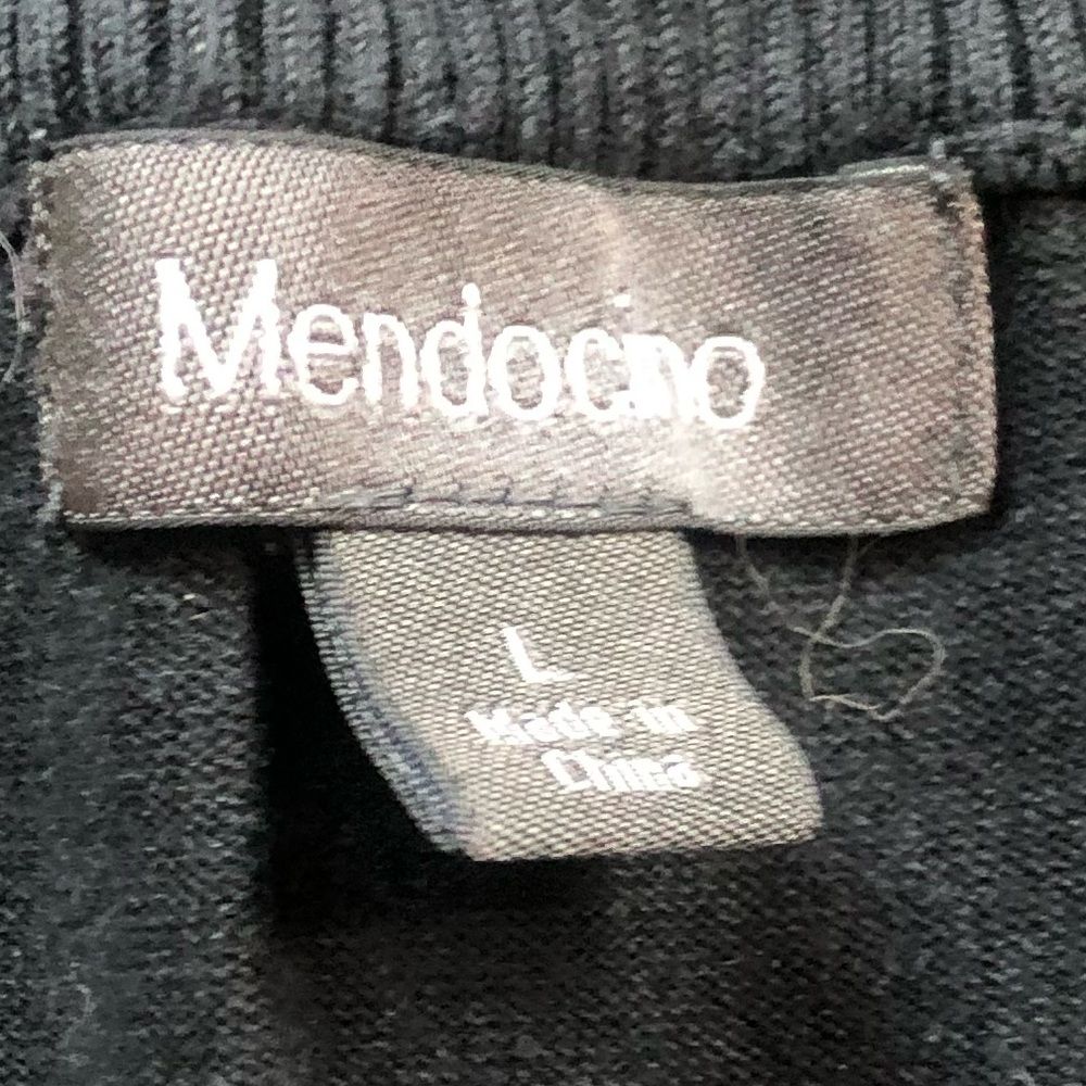 Mendocino Black Knitted Front Buttoned Shirt