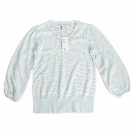 Design History NWT Light Blue Puff Sleeve Sweater