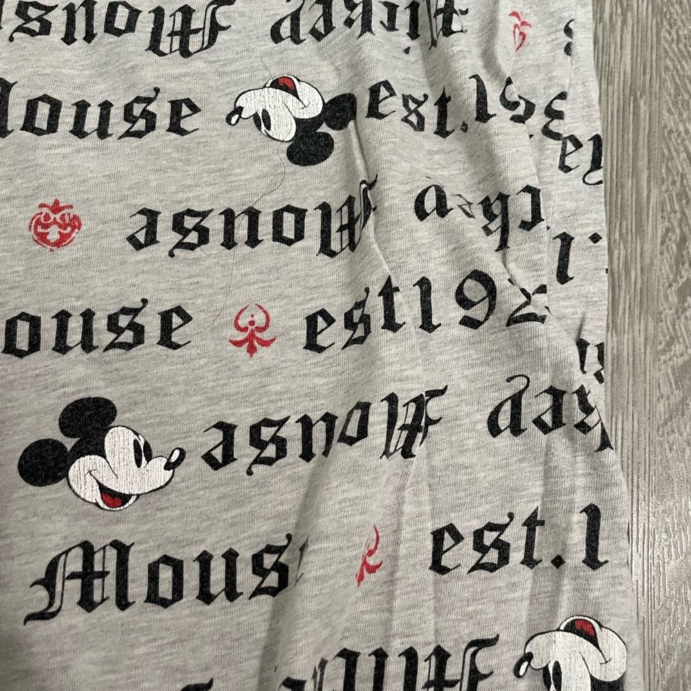 Disney Grey Mickey Mouse Pajama Lounge Pants