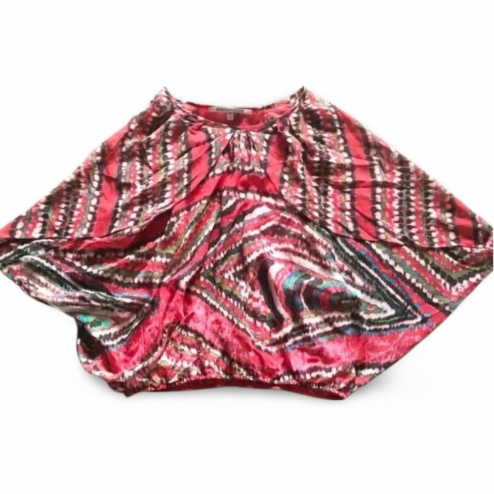 Collective Concepts Patterned Red Blouse Top