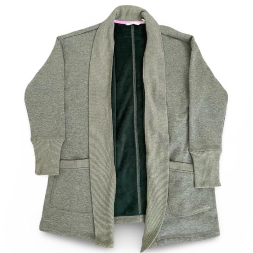 Isaac Mizrahi Green Super Soft Knit Cardigan Sweater