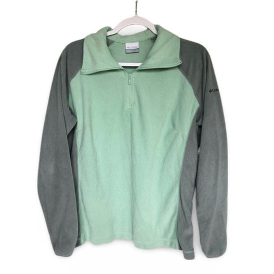 Columbia Fleece Quarter Zip Winter Green Jacket Sweater