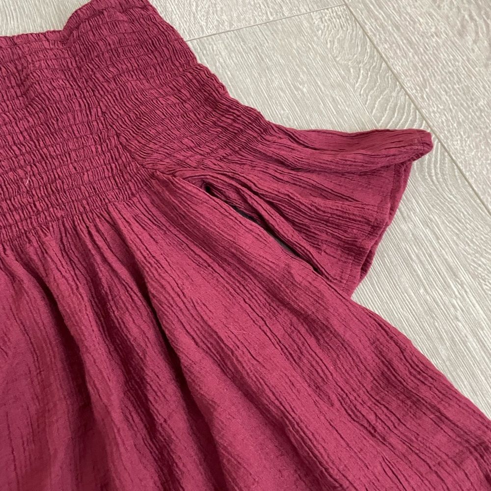 Charlotte Russe Burgundy Off Shoulder Blouse Top