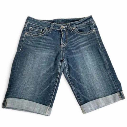 Ana Blue Denim Knee Jean Shorts