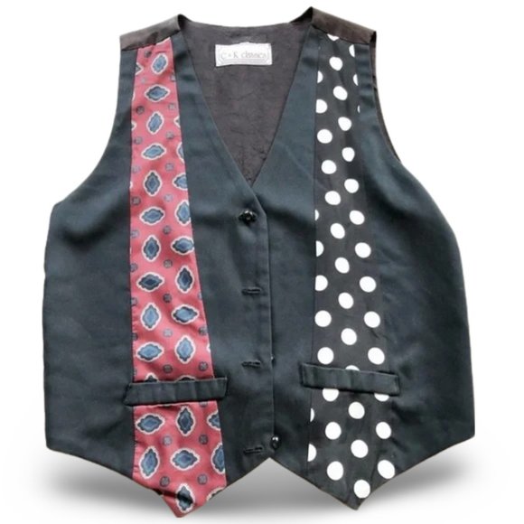 C+K Classics Neck Tie Patterned Formal Vest