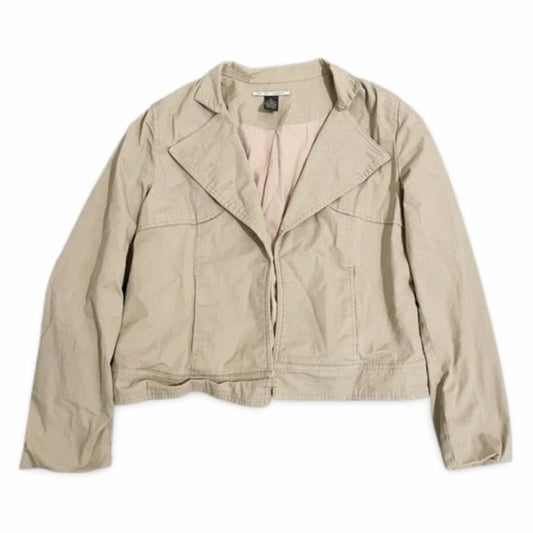 For The Republic Cropped Tan Jacket