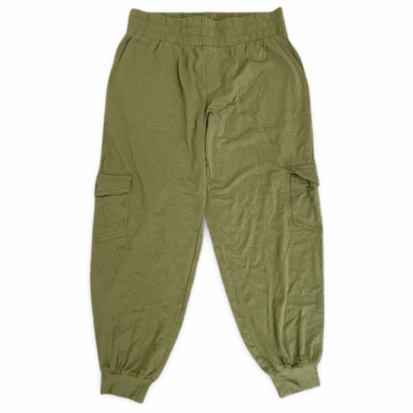 Anybody Green Cropped Jogger Pants