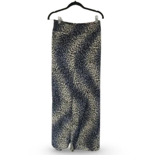 Bar III Cheetah Print Grey Flowy Loose Pants