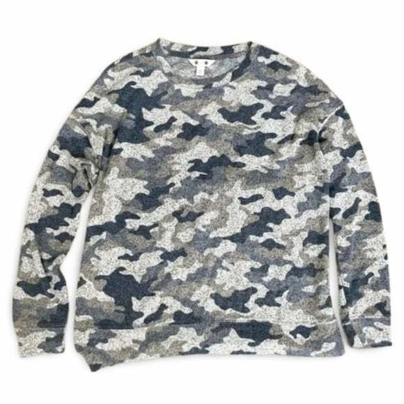 Gap Soft Camo Long Sleeve Pullover Sweater