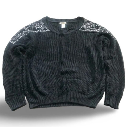 Belle Du Jour Black Knitted Sweater