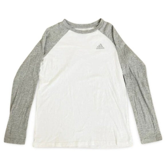 Adidas Sporty Baseball Grey Logo Shirt Top