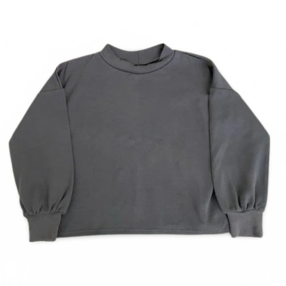 Macy’s Slouched Sleeve Dark Grey Sweatshirt