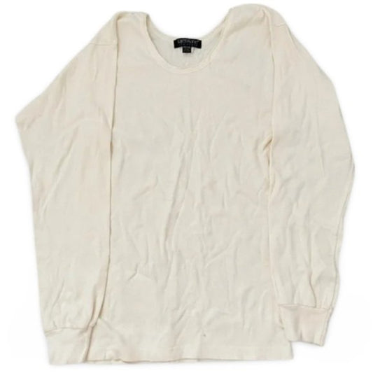 Karen Kane Ivory Long Sleeve Shirt Top