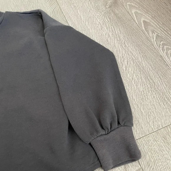 Macy’s Slouched Sleeve Dark Grey Sweatshirt