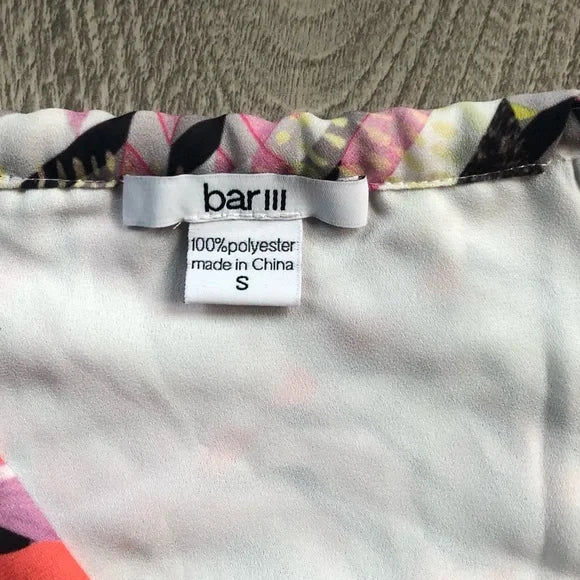 Bar III Abstract Patterned Cami Tank Top Blouse