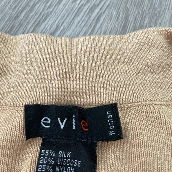 Evie Tan Sequin Cardigan Sweater