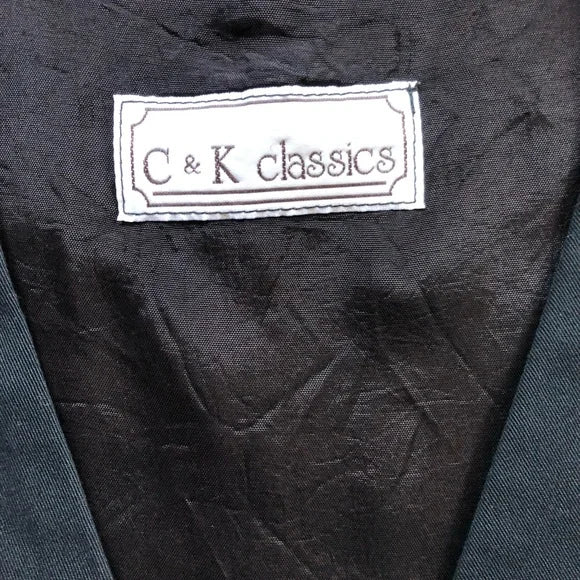 C+K Classics Neck Tie Patterned Formal Vest