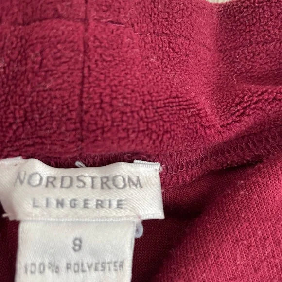 Nordstrom Burgundy Fleece Sweat Suit Set