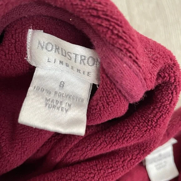 Nordstrom Burgundy Fleece Sweat Suit Set