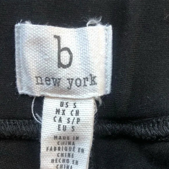 B New York Casual Black Pants