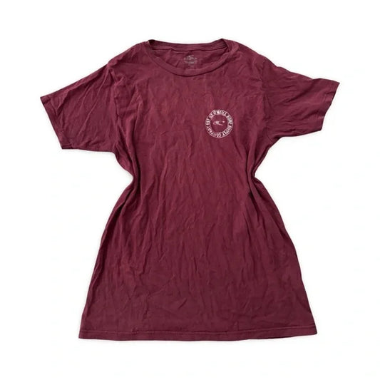 O’Neill Burgundy Modern Fit Short Sleeve Shirt