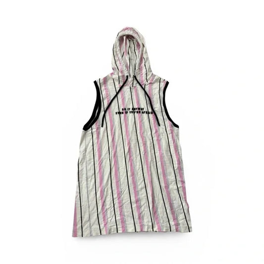 Vox Populi Stripe Short Sleeve Hooded Shirt