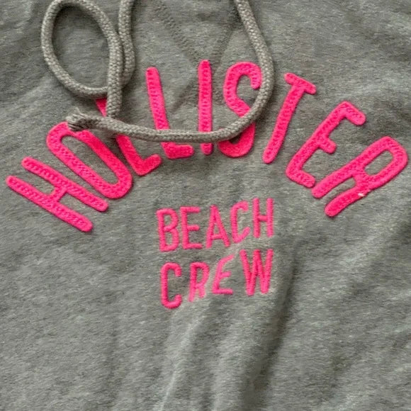 Hollister Grey Hoodie Jacket Sweater