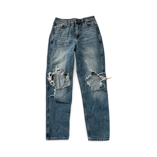 Hollister Ripped Distressed Blue Denim Jeans