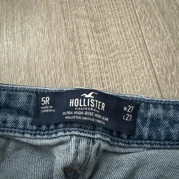 Hollister Ripped Distressed Blue Denim Jeans