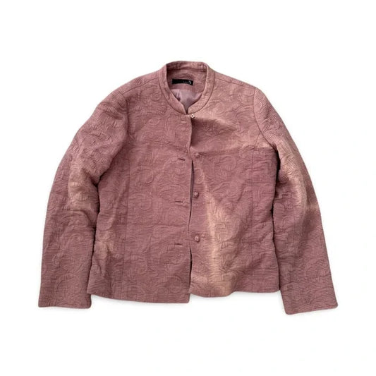 Ahwae Mauve Korean Style Buttoned Coat