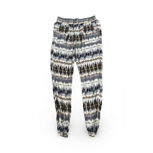 Rewash Patterned Flowy Cinched Ankle Jogger Lounge Pants