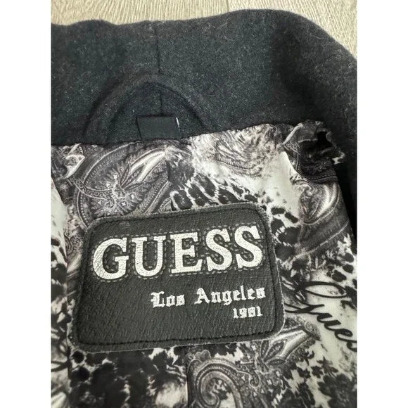 Guess Vintage Grey Winter Overcoat