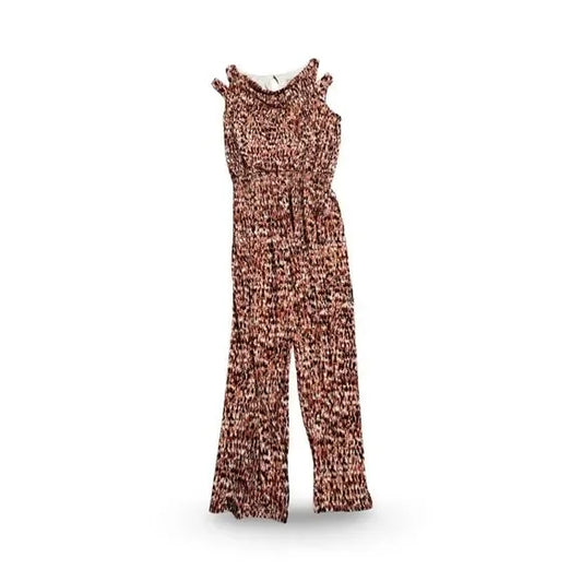 En Focus Orange Confetti Jumpsuit