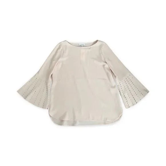 Calvin Klein Pale Pink Bell Sleeve Blouse Top