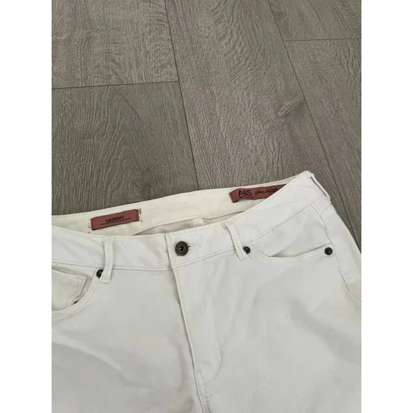 ABS Denim Collection White Skinny Jeans