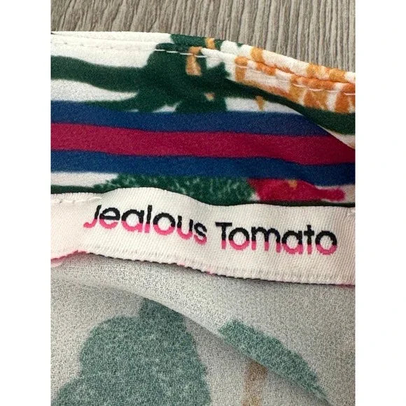 Jealous Tomato Floral Long Sleeve Sweater