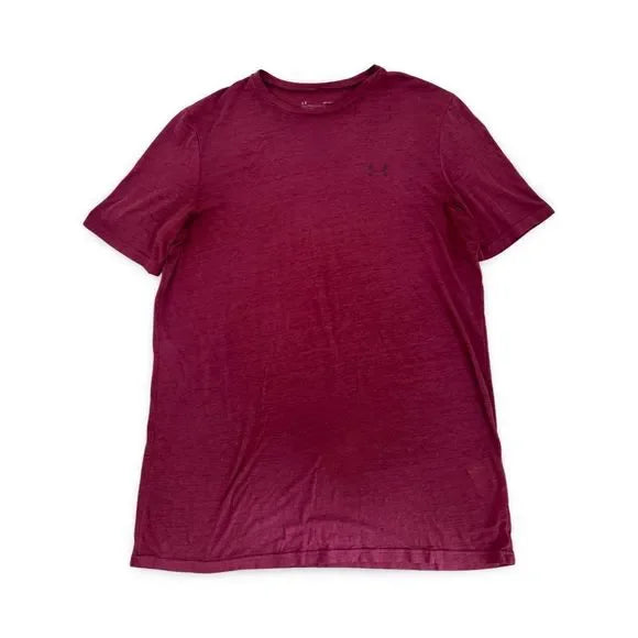 Under Armour Burgundy Loose Short Sleeve Shirt