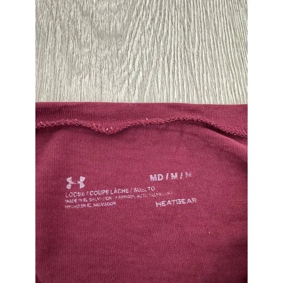 Under Armour Burgundy Loose Short Sleeve Shirt