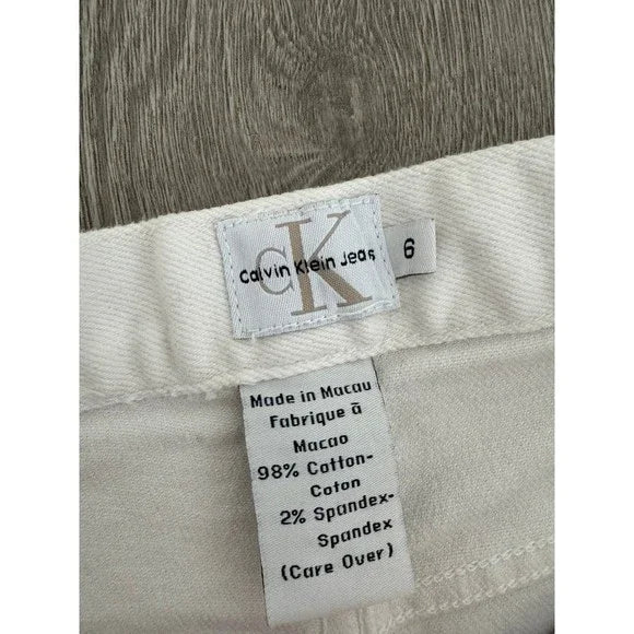 Calvin Klein Vintage White Denim Jeans