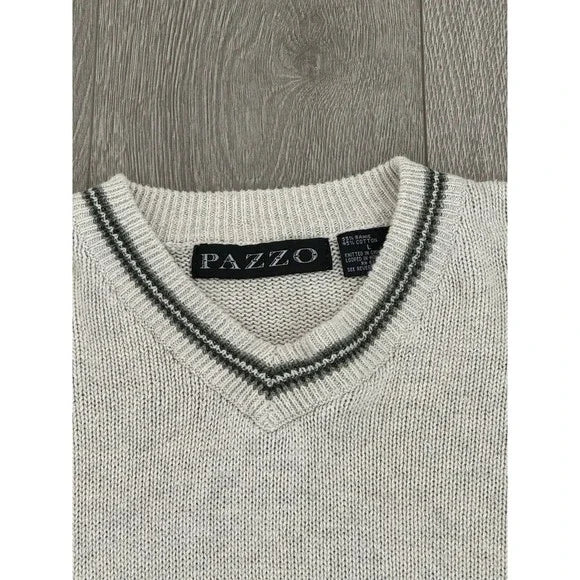 Pazzo Vintage Grey Knitted Heavy Sweater