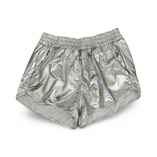 Makarthy Silver Elastic Festival Shorts