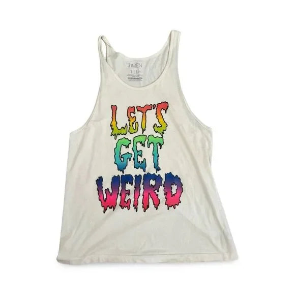 21Men Let’s Get Weird Rainbow Tank Top